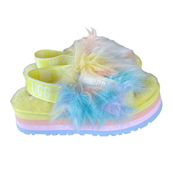 Ugg Disco Tie Dye Margarita Platform Sandals Women’s Size 7 - Picture 2 of 6
